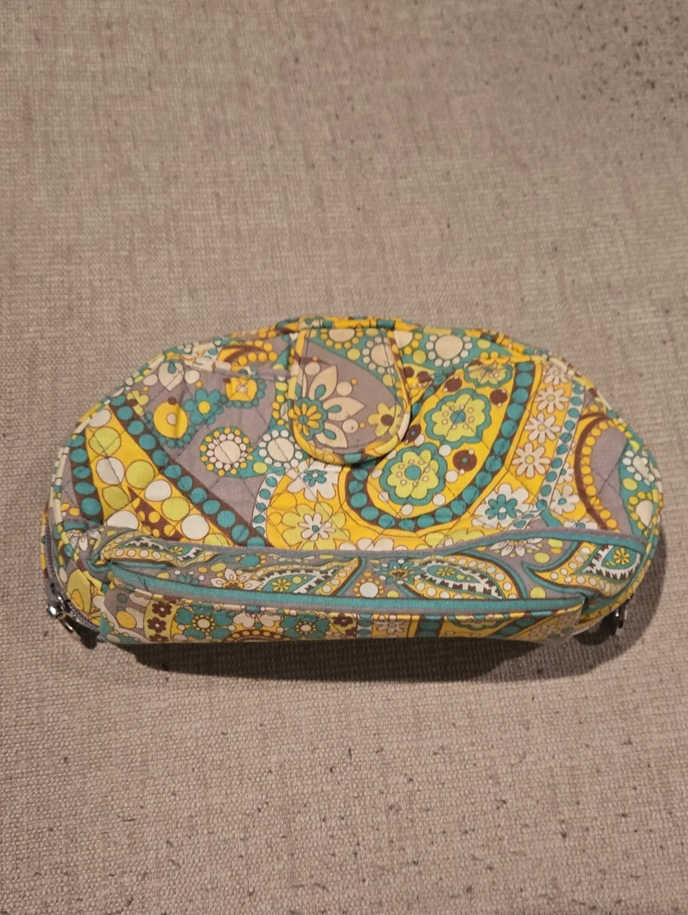 Vera Bradley Lemon Parfait Cosmetic Bag
